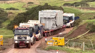 Collett Transport  the Experts in Motion Triple heading a Transformer on 14 row  & a Pusher truck