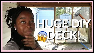 DECORATE WITH ME | My Backyard Deck Is HUGE!!!