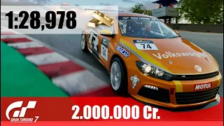 🇬🇧 GT7 - Finally a Race Car! - VW Scirocco Gr.4 - 2 Million Credits