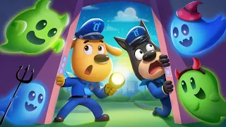 Sound of a Halloween Monster 🎃👻 | Cartoons for Kids | Sheriff Labrador Police Cartoon