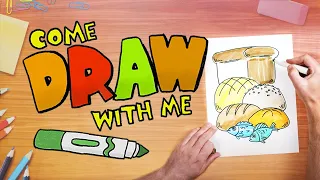 How to Draw Loaves and Fish | Come Create with Me