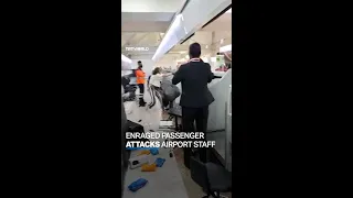 Angry passenger causes commotion after missing flight