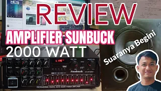 Sunbuck Amplifier Home Theater 2000W  AV-326BT | Review Ampli Keren