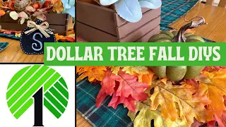 Dollar Tree FALL DIYS 2023 Crafts using tumbling tower game pieces and other supplies! #craft #diy