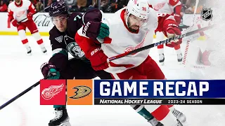Red Wings @ Ducks 1/7 | NHL Highlights 2024