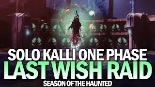 Solo Kalli One Phase (Last Wish Raid Boss) [Destiny 2]