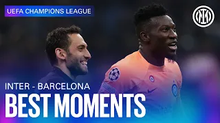 INTER 1-0 BARCELLONA | BEST MOMENTS | PITCHSIDE HIGHLIGHTS 👀⚫🔵