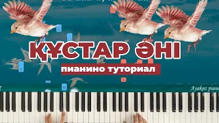 Құстар әні 1ші нұсқа Ерекше әдемі өңделген  Ноталар / Талдау PIANO TUTORIAL