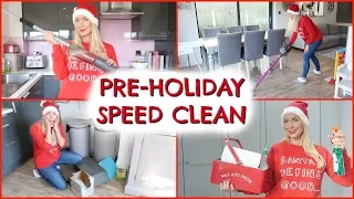 SPEED CLEAN MY ENTIRE HOUSE WITH ME  |  PRE HOLIDAY CLEANING  |  SPEED CLEAN EMILY NORRIS