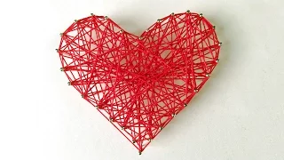 DIY: Valentine's Day Room Decor/Gift Ideas | DIY String Heart