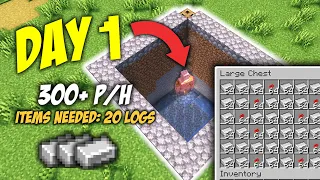 Minecraft Iron Farm Tutorial in Day 1 - Minecraft 1.19.4+