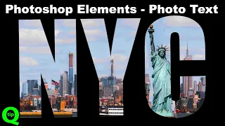 Masking Photo Text – Photoshop Elements