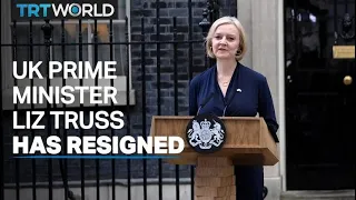 UK Prime Minister Liz Truss has resigned