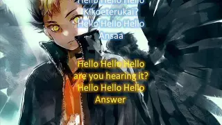 Haikyuu!! Opening 1 full lyrics Eng and Romaji Subtitles