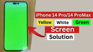 iPhone 14 pro max Green/Yellow/White Screen Solution | iPhone Green Screen After Update Fixed.