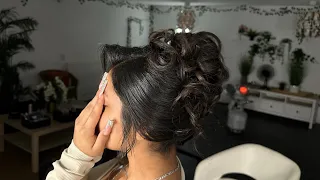 Kim k updo | messy updo