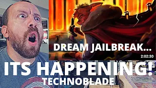 DREAMS OUT! Technoblade Jailbreak [Dream SMP FINALE] FIRST REACTION!