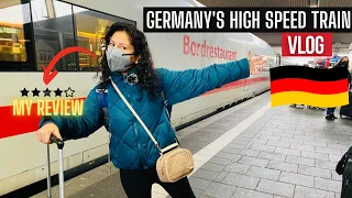 Traveling in an ICE German train Vlog | Train ride in Germany #DeutscheBahn