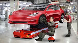 Elon Musk Most Advanced Factory: Inside Tesla Model 3 Production Line