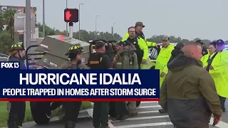 Hurricane Idalia traps Florida residents in homes