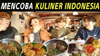 ORANG KOREA MENCOBA MAKAN KULINER INDONESIA I 인도네시아 음식 먹기 part.2