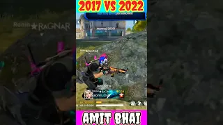 FREE FIRE PLAYERS 2017 VS 2022⚡⚡ - @Desi Gamers OLD vs NEW Id | Garena free fire  #shorts #freefire