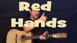 Red Hands (Walk Off the Earth) Easy Strum Guitar Lesson Chords Licks How to Play Tutorial