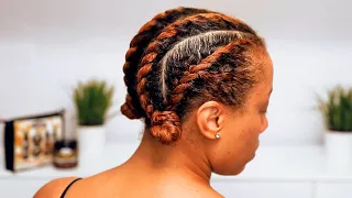 How To | Protective Style: Flat Twist Out + Buns | Uncle Funky's Daughter