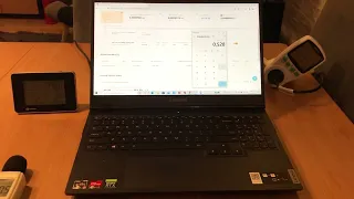 Lenovo Legion 5 RTX3060 Hashrate and how much I earned on nicehash. Computer volume and temperature