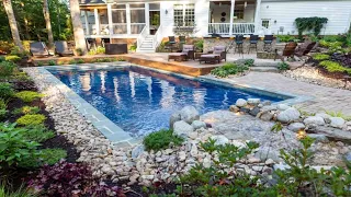 BEAUTIFUL! 100+ BEST LANDSCAPING AROUND POOL IDEAS | BACKYARD POOL LANDSCAPE | POOL GARDEN DESIGN