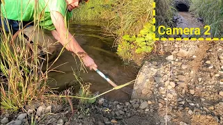 Removing Grader Blockage And Lowering Water