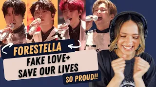 FORESTELLA  - FAKE LOVE + SAVE OUR LIVES [2022 MAMA] | REACTION!