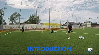 Goalkeeper training # 6. Reaction + Force + Cognitive. Short distance shot. / 1vs1