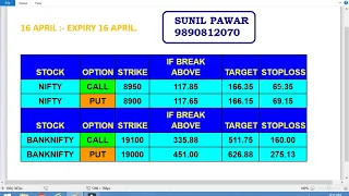 EXPIRY SPECIAL DEMO CALL FOR 16 APRIL