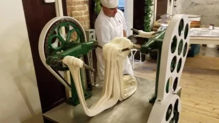 Making Saltwater Taffy at La King's Confectionery on the Historic Strand in Galveston, Texas