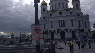 Москва Храм Христа Спасителя. Патриарший Мост. The Cathedral of Christ the Savior Patriarch's Bridge