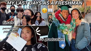 MY LAST DAYS AS A FRESHMAN | finals, permit test, c's graduation, & more! Nicole Laeno