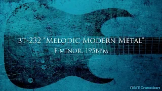 Melodic Modern Metal Backing Track in Fm | BT-232