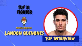 Landon Quinones Interview| TUF 31| Connor McGregor| Michael Chandler|