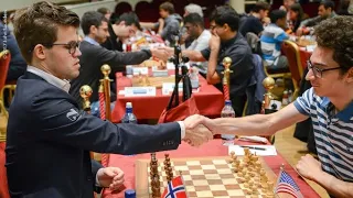 CHECKMATE!! Magnus Carlsen Vs Fabiano Caruana || Blitz chess 2017