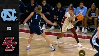 North Carolina vs. Boson College Women's Basketball Highlight (2021-22)