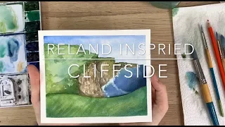 Ireland Inspired Watercolour Lanscape