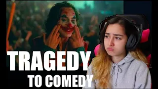 Joker, Tragedy to Comedy Reaction