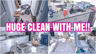 HUGE CLEAN WITH ME!! | MESSY HOUSE TRANSFORMATION | EXTREME CLEANING MOTIVATION 2024