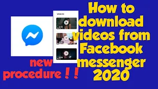 Paano magdownload ng video sa messenger 2020 new procedure.