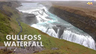 GULLFOSS WATERFALL - ICELAND 4K