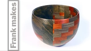 Woodturning A Segmented Walnut Bowl Part 2