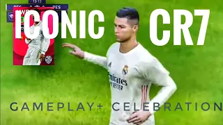 REAL MADRID ICONIC RONALDO GOAL CELEBRATION First Gameplay & Celebration | PES 2021 Mobile+Console 😱