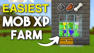 EASY MOB XP FARM For Beginners 1.19 Minecraft Bedrock & Pocket Edition (MCPE)