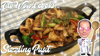 HOW TO COOK SIZZLING PUSIT | PUMUPUSITSIT SA SARAP